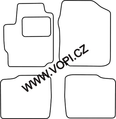 Autokoberce Daihatsu Materia 01/2007 - 09/2010 Carfit (1022)